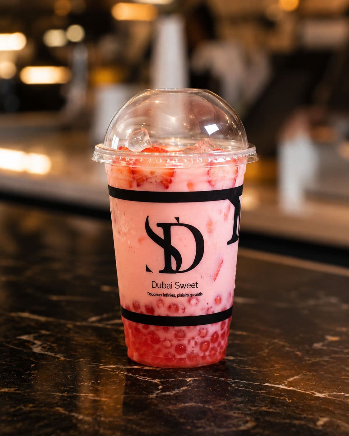 Strawberry Bubble — Bubble Tea Dubai Sweet