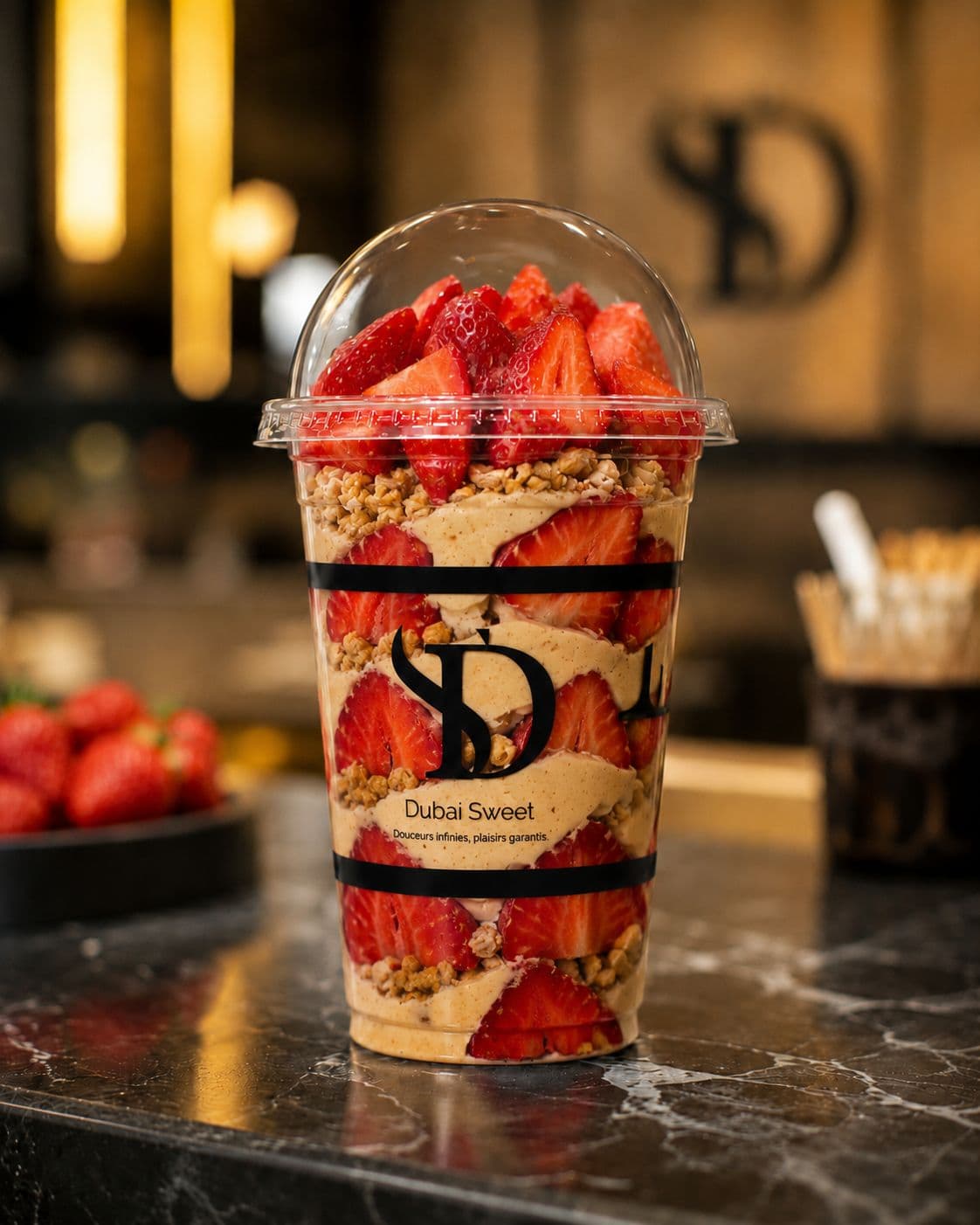 Fraise El Mordjene — Cups Signature Dubai Sweet